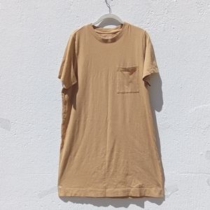 Everlane Tan Short Sleeve Tee Dress XL